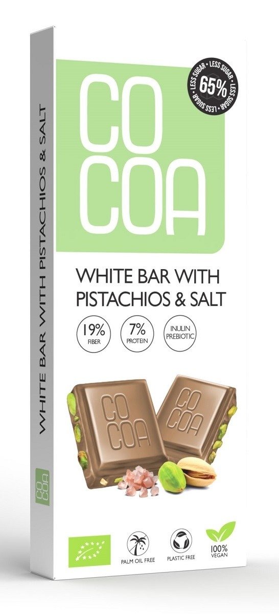 Tabliczka&#x20;z&#x20;pistacjami&#x20;i&#x20;sol&#x0105;&#x20;BIO&#x20;40&#x20;g&#x20;-&#x20;COCOA