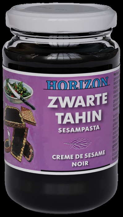 Tahini czarne (pasta sezamowa z czarnego sezamu) bezglutenowe BIO 350 g - HORIZON