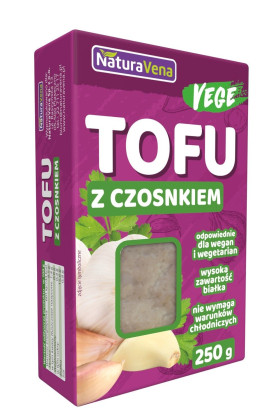 Tofu z czosnkiem 250 g - NATURAVENA
