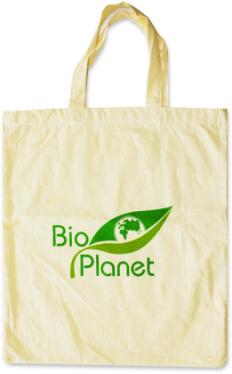 Torba na zakupy (bawełniana) z logo BIO PLANET