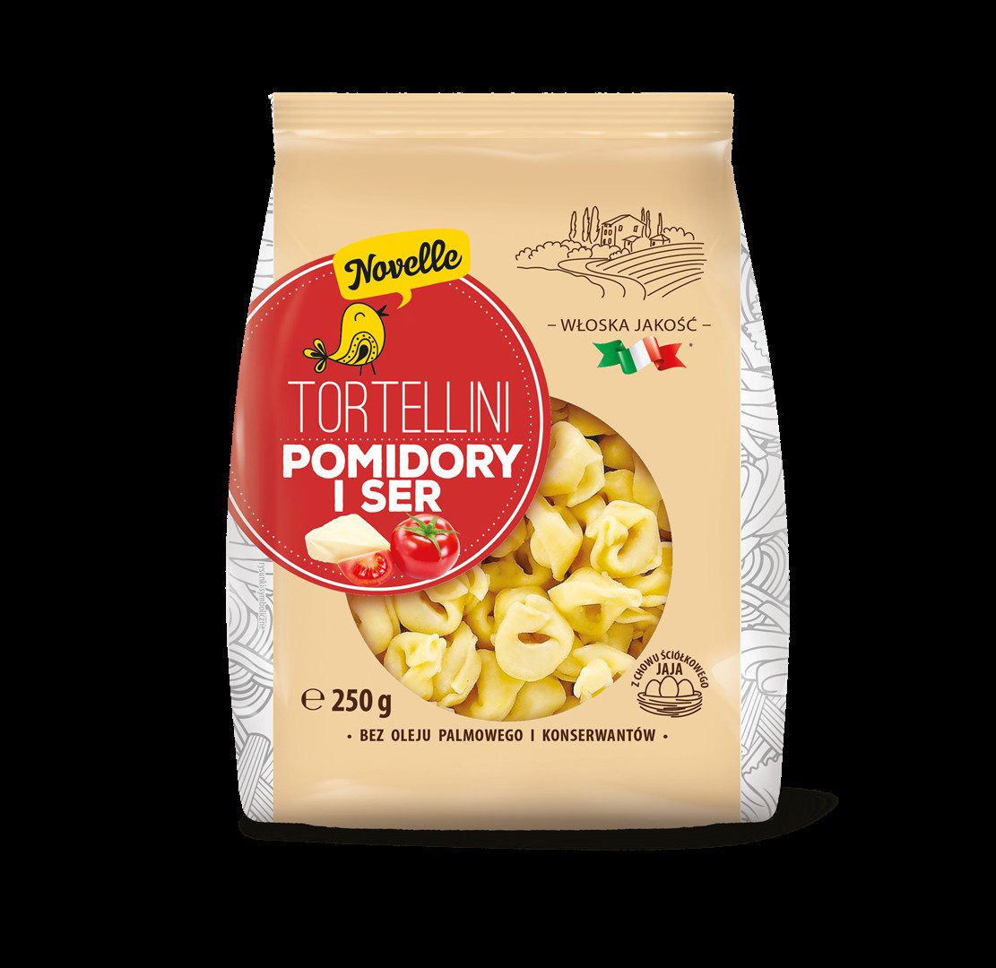 Tortellini z serem i pomidorami 250 g - NOVELLE