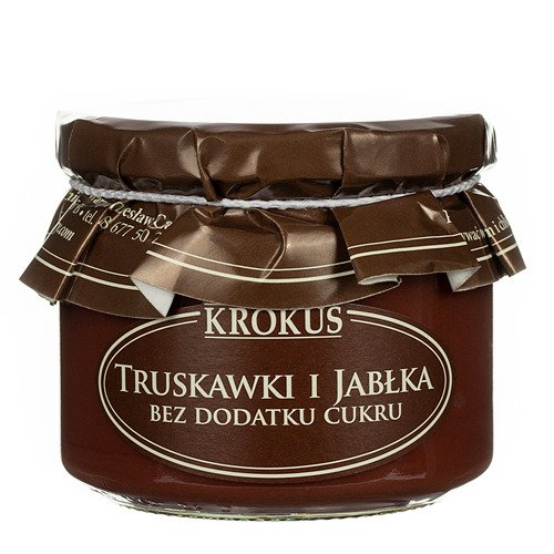 Truskawki i jabłka bez dodatku cukrów 310 g - KROKUS