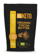 Tłuszcz kakaowy bezglutenowy keto BIO 200 g - COCOA