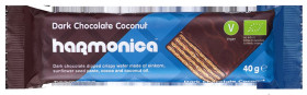 Wafelek z samopszy z kremem kokosowo - kakaowym w polewie czekoladowej BIO 40 g - HARMONICA