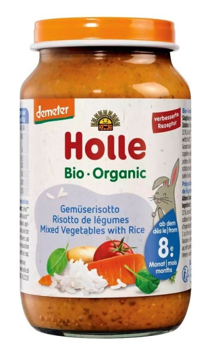 Warzywa z ryżem od 8 miesiąca demeter BIO 220 g (SŁOIK) - HOLLE