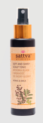 Wcierka do skóry głowy blask i miękkość henna i amla 100 ml - SATTVA (AYURVEDA)