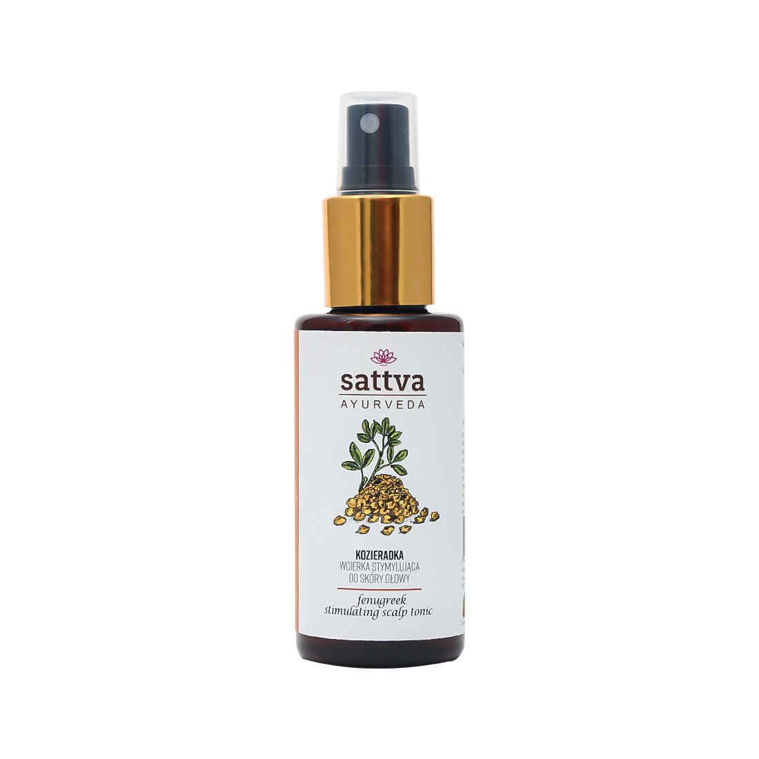 Wcierka do skóry głowy stymulująca wzrost kozieradka 100 ml - SATTVA (AYURVEDA)