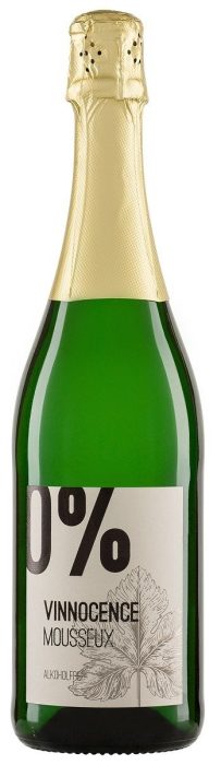 Wino bezalkoholowe białe półsłodkie musujące BIO 750 ml - VINNOCENCE MOUSSEUX (RIEGEL)