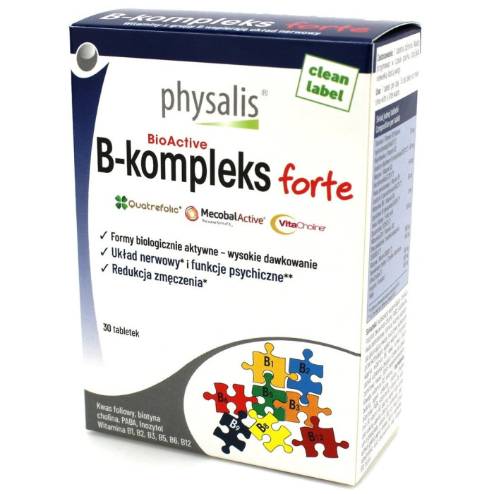 Witamina b complex forte 30 tabletek - PHYSALIS