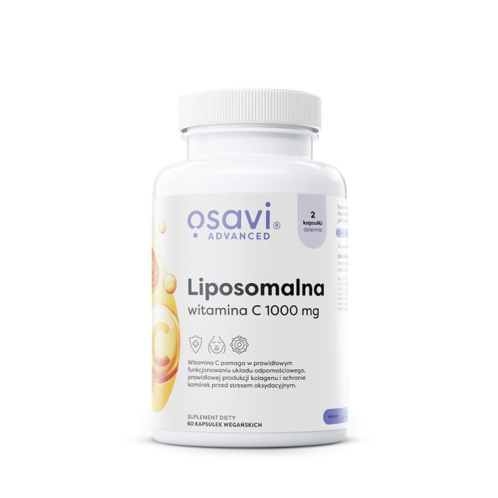 Witamina c liposomalna bezglutenowa 60 kapsułek - OSAVI