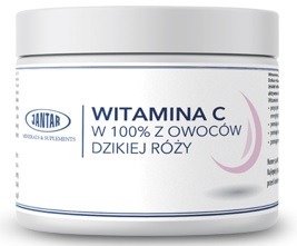 Witamina c z dzikiej róży w proszku (1000 mg) 300 g - JANTAR