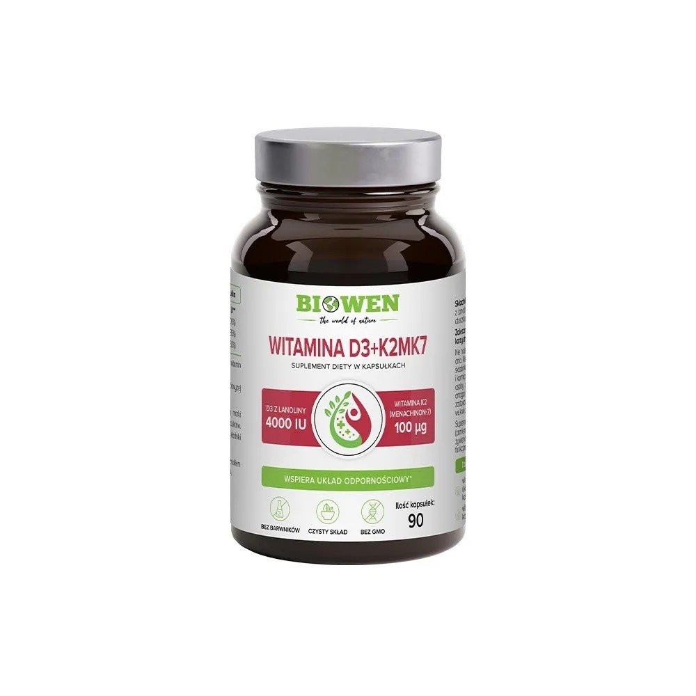 Witamina d3 + k2 90 kapsłek - BIOWEN