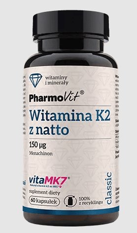 Witamina k2 (150 mcg) bezglutenowa 60 kapsułek - PHARMOVIT (CLASSIC)