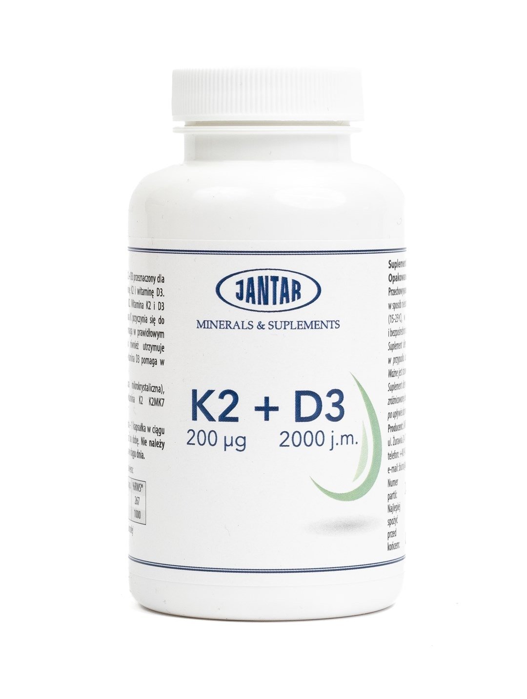 Witamina k2 + d3 90 kapsułek - JANTAR