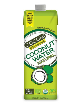 Woda kokosowa naturalna BIO 1 L - COCOMI