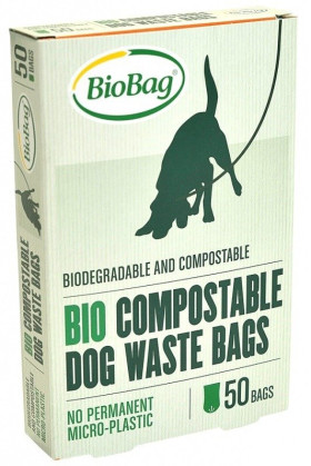 Worki na psie odchody 50 szt. (kompostowalne i biodegradowalne)  - BIOBAG