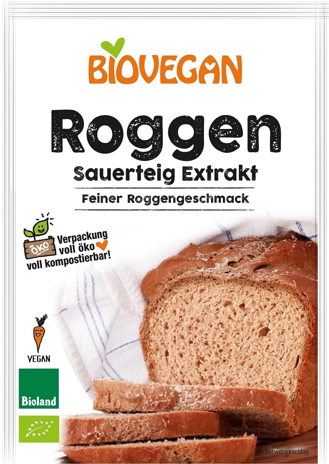 Zakwas chlebowy żytni w proszku BIO 30 g - BIOVEGAN