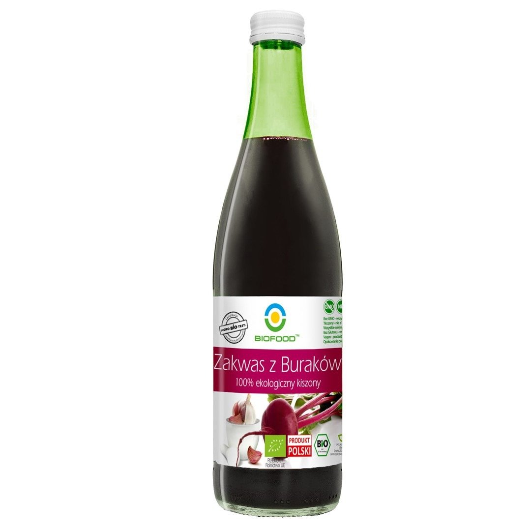 Zakwas z buraków kiszonych bezglutenowy BIO 500 ml - BIOFOOD