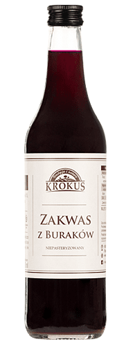 Zakwas z buraków niepasteryzowany bezglutenowy 500 ml - KROKUS