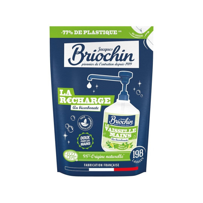 Żel do mycia naczyń i rąk na bazie sody oczyszczonej (uzupełnienie) eco 450 ml - BRIOCHIN