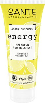 Żel pod prysznic orzeźwiająco - ENERGETYZUJĄCY CYTRYNA I POMARAŃCZA ECO 200 ml - SANTE