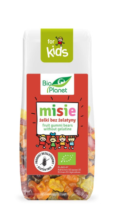Żelki misie bez żelatyny bezglutenowe BIO 100 g - BIO PLANET FOR KIDS