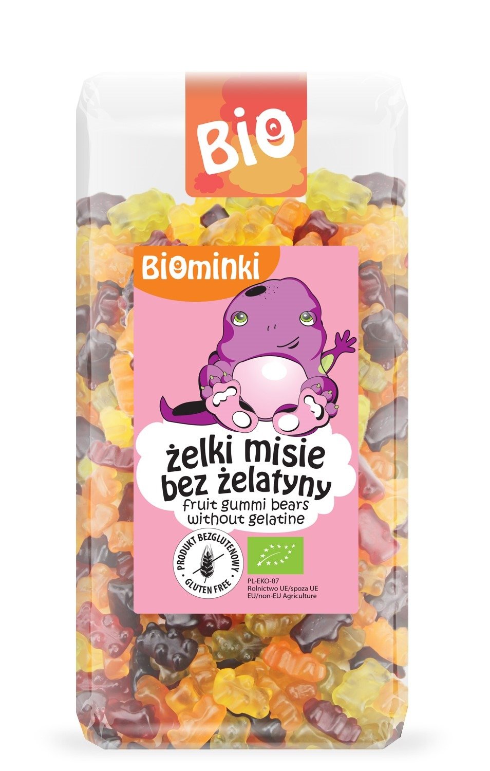 &#x017B;elki&#x20;misie&#x20;bez&#x20;&#x017C;elatyny&#x20;bezglutenowe&#x20;BIO&#x20;400&#x20;g&#x20;-&#x20;BIOMINKI