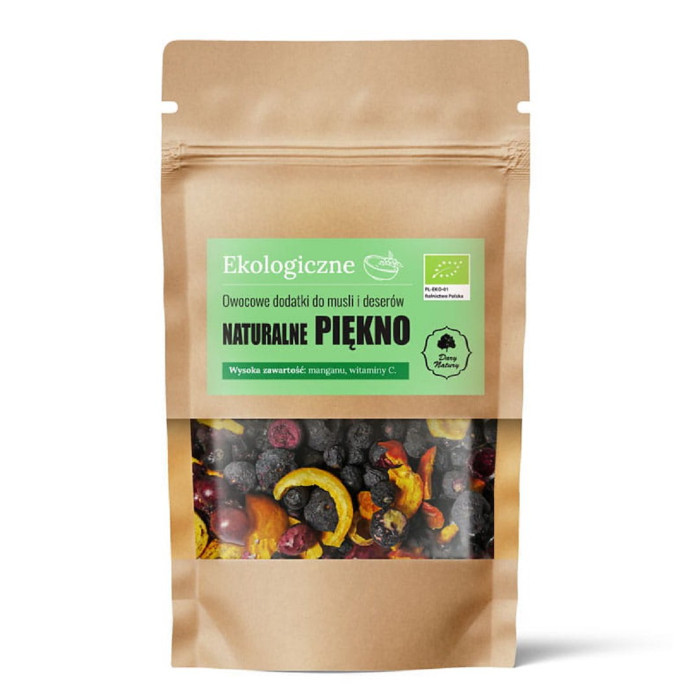 Owocowe dodatki do musli i deserów naturalne piękno BIO 20 g - DARY NATURY