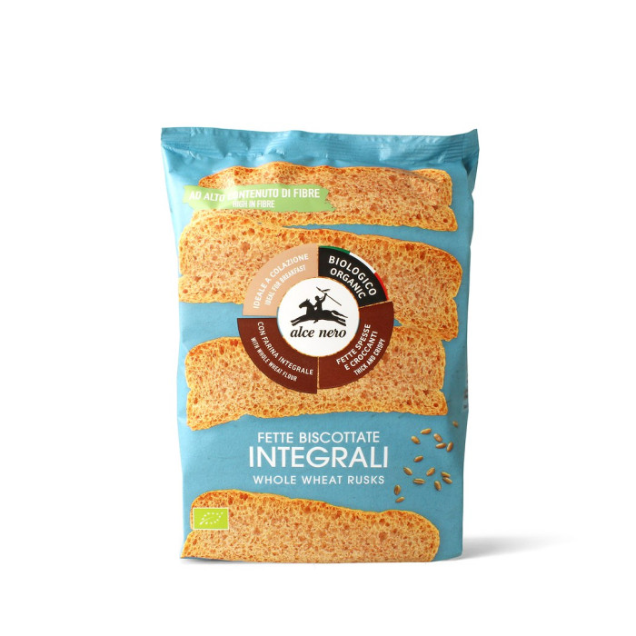 Sucharki pełnoziarniste BIO 120 g - ALCE NERO