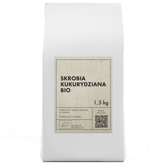 Skrobia kukurydziana BIO 1,5 kg - THE PLANET