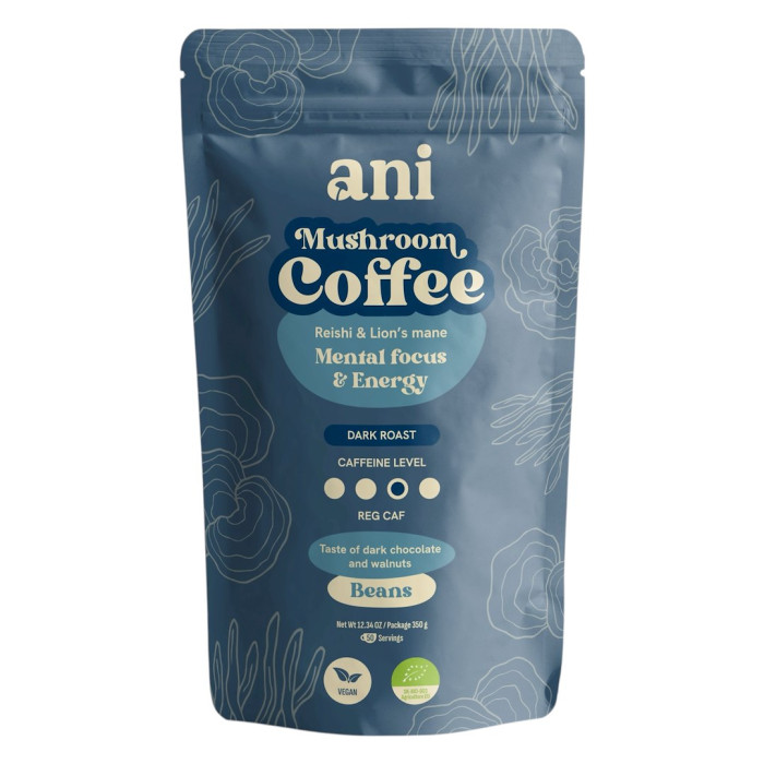Kawa ziarnista arabica z reishi i lion's mane BIO 350 g - ANI